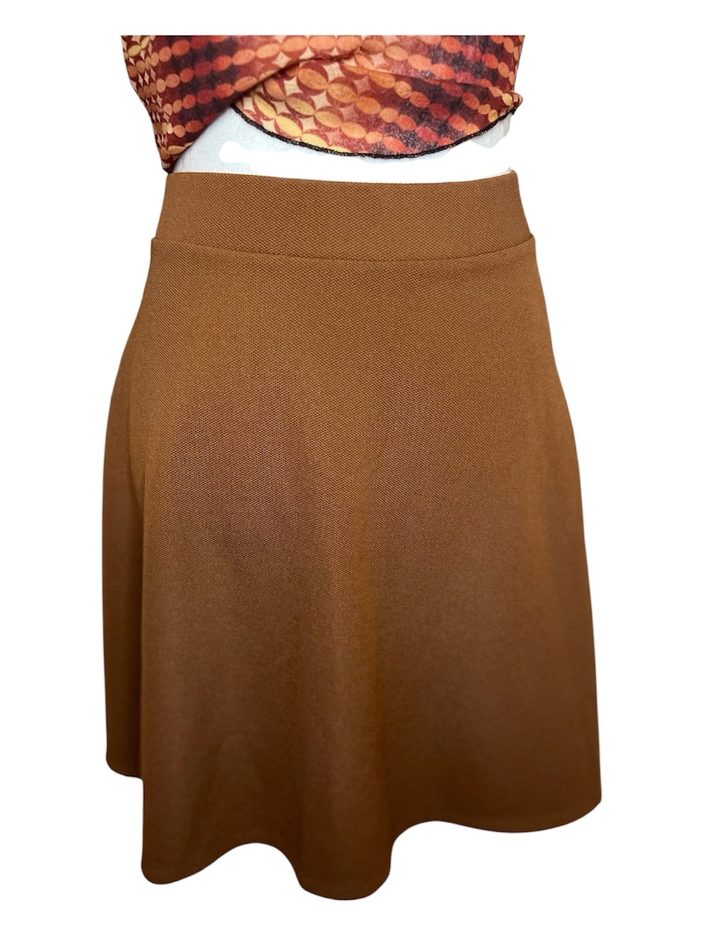 Plus Size Forever 21 Mini Skirt in Rust